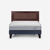 Cama Europea Rosen King Pratta + Respaldo Rachel