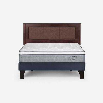 Cama Europea Rosen King Pratta + Respaldo Rachel
