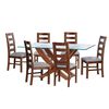 Juego de Comedor Latam Home Alicante 6 Sillas Gris Claro