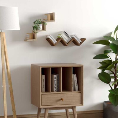 Imagen 1 del producto Set 2 Repisas TuHome Dalia Café Claro Café Oscuro