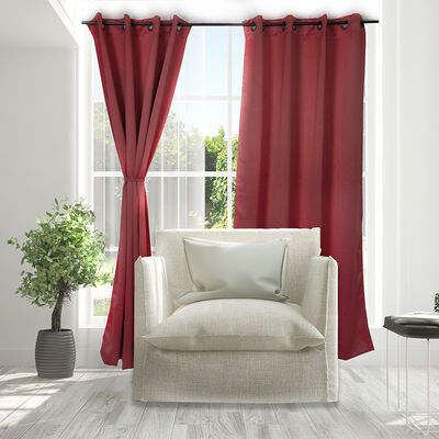 Imagen 1 del producto Set Cortinas Doral Black Out Victoria  220 x 140 cm Rojo