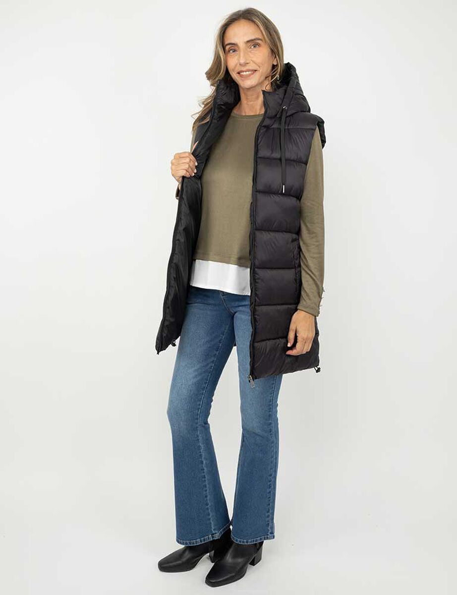 Parka Larga Sin Mangas Mujer Portman Club