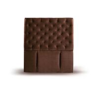 Respaldo Latam Home 1 Plaza Brescia Tela Velvet Chocolate