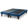 Base Europea Dividida Muebles Cid King Felpa Azul Marino