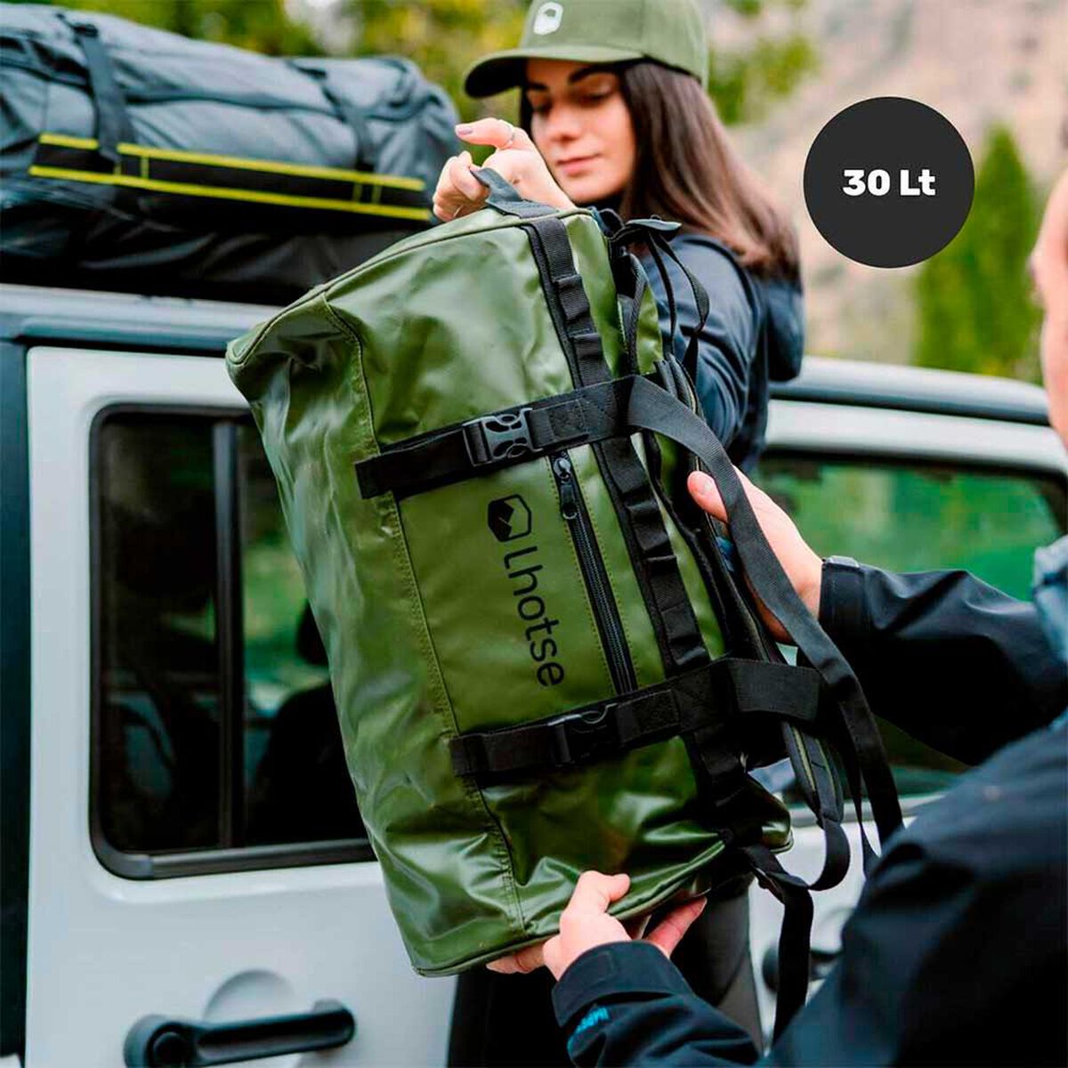 Bolso Deportivo Impermeable Duffel 30 Lts Green Lhotse