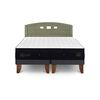 Cama Europea CIC Base Dividida 2 Plazas Súper Premium + Respaldo Gales Olivo