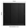 Closet Vekkahome Monaco 3 Puertas Negro
