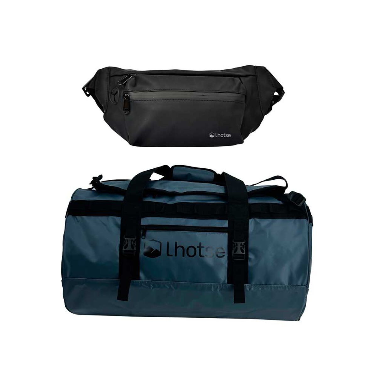 Pack Bolso Duffel 30 Lts Navy + Banano Impermeable Lhotse