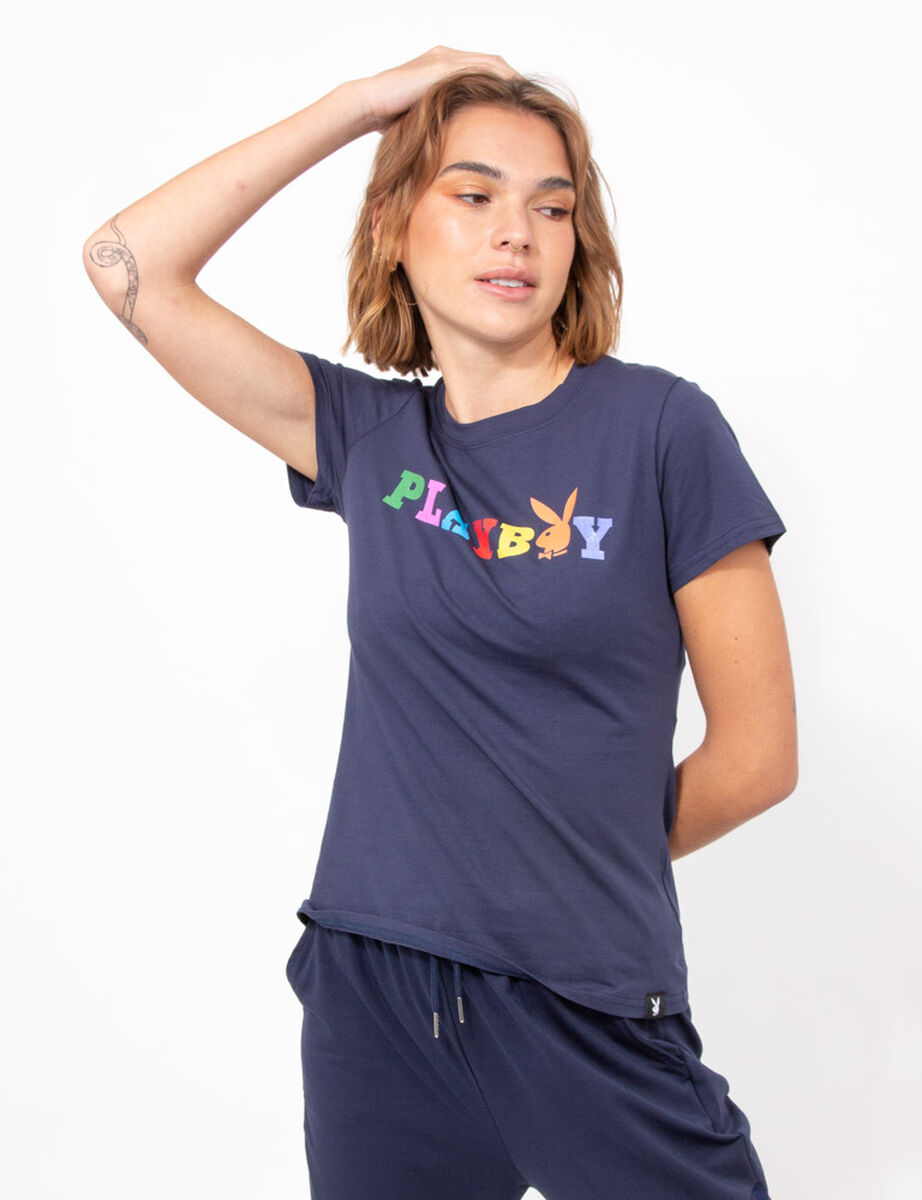 Polera Manga Corta Mujer Playboy