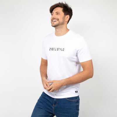 Polera Con Estampado Manga Corta Hombre Zibel