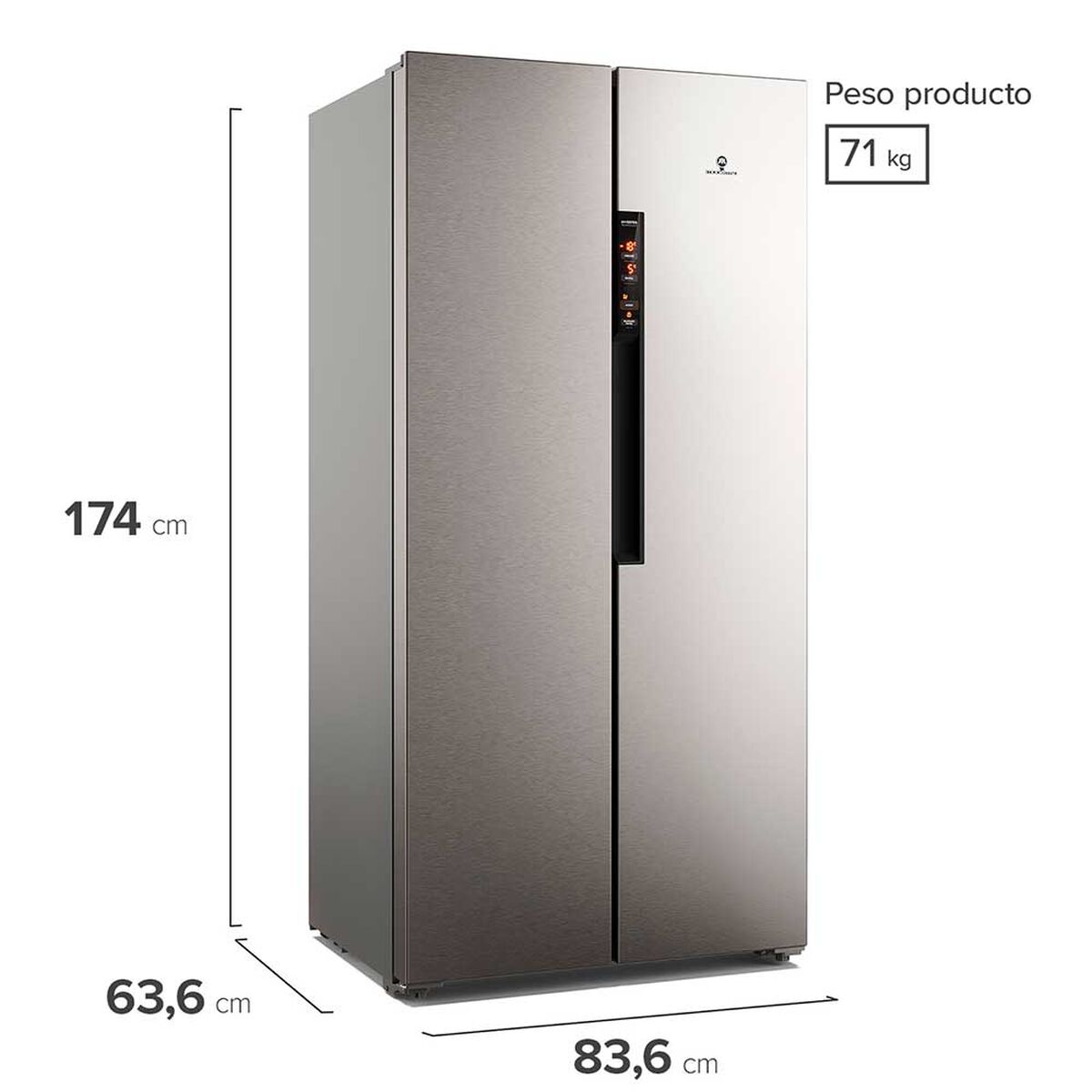 Refrigerador Side by Side Mademsa MAS430 426 lts
