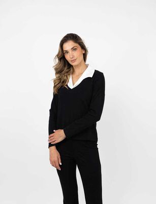 Imagen 1 del producto Polera Manga Larga Mujer Zibel Negro