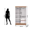 Closet Vekkahome Americano 4 Puertas 2 Cajones Blanca