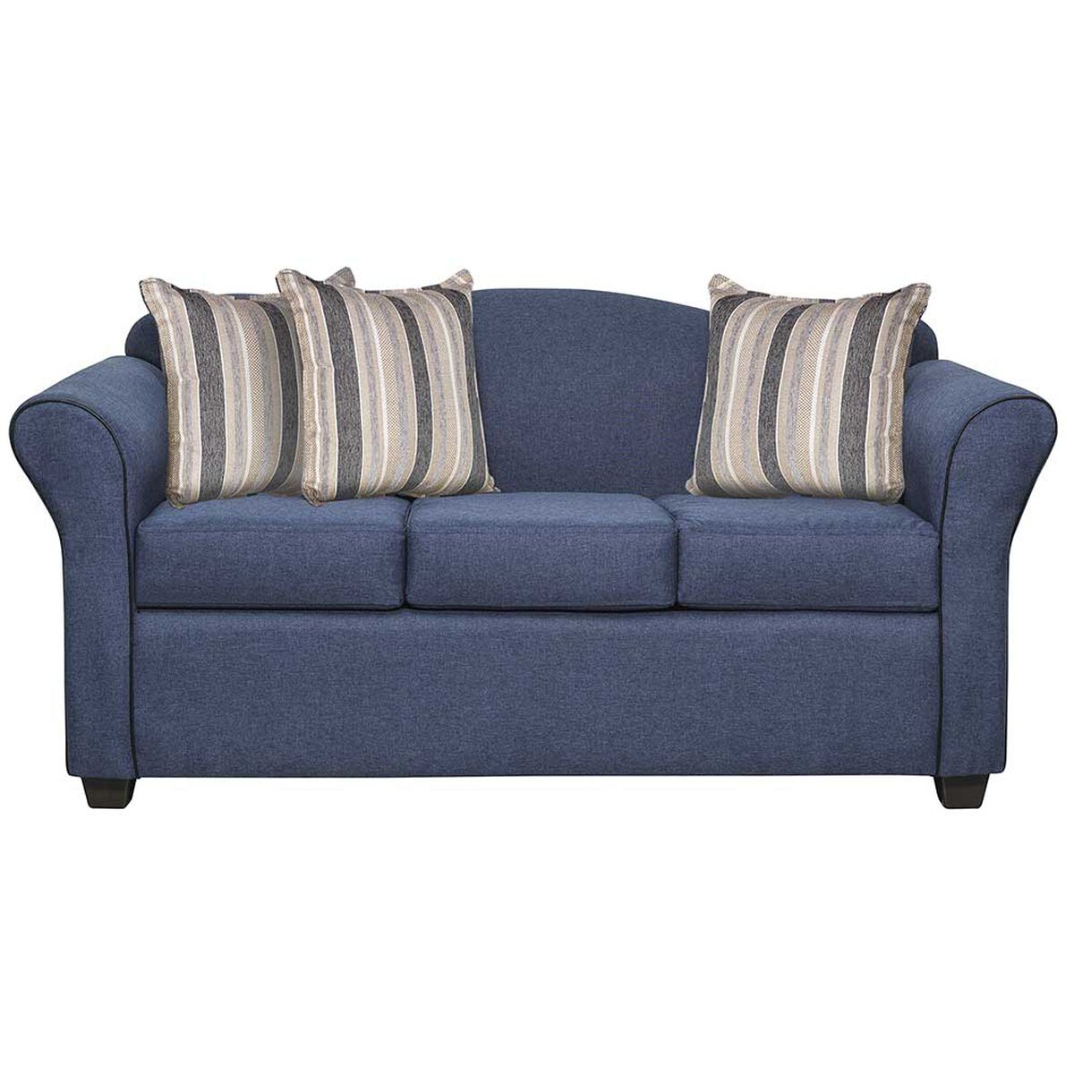 Juego de Living Innovamuebles Ducal Sofá 3 Cuerpos + Dos Sillones 1 Cuerpo Azul