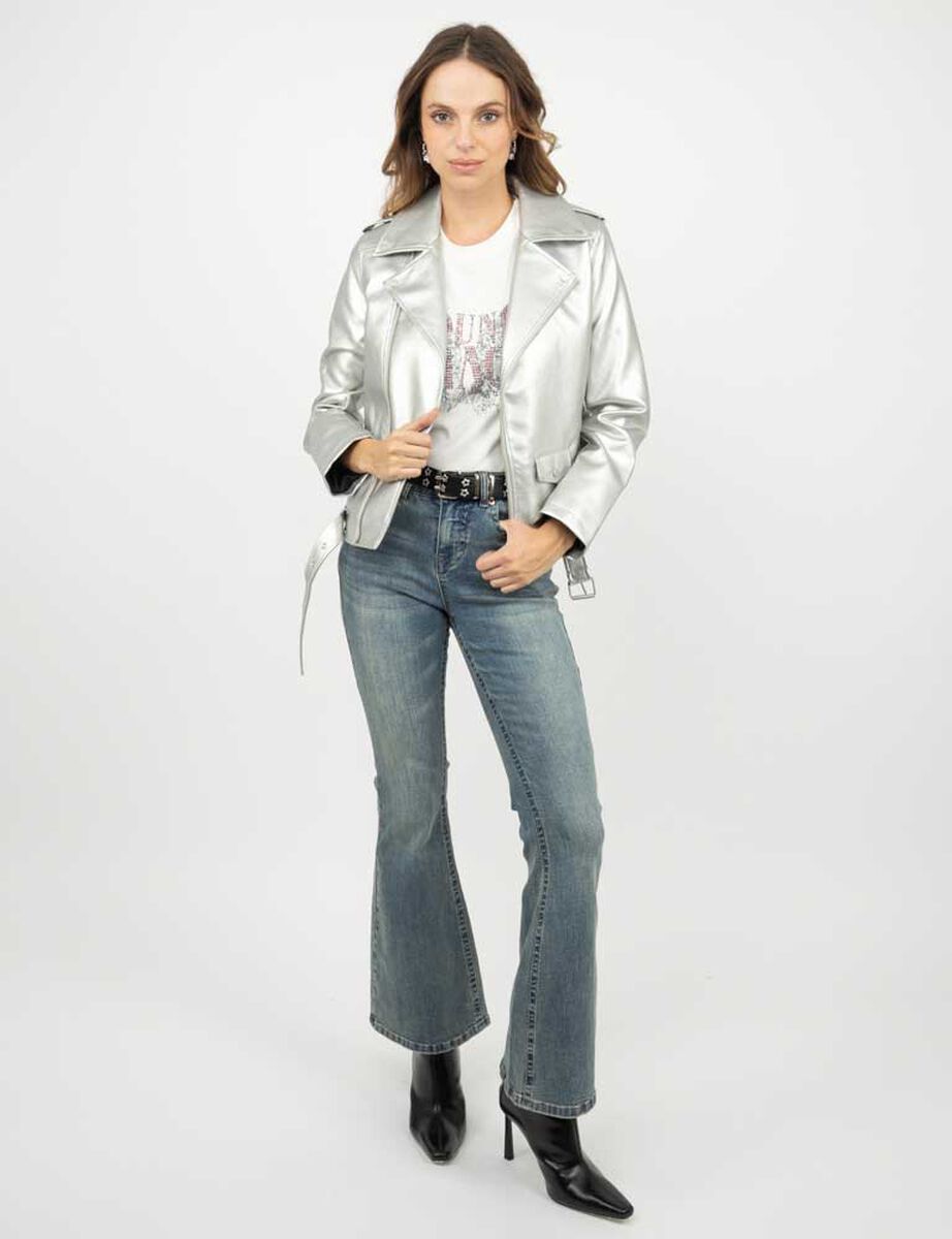 Chaqueta Biker Ecocuero Mujer Soviet