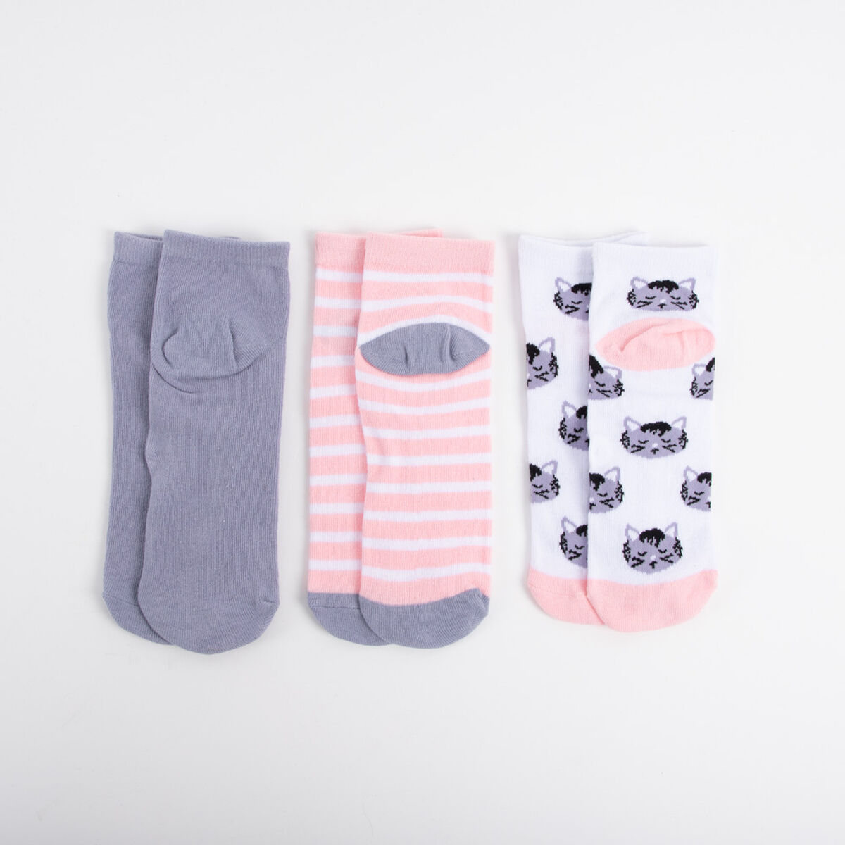 Pack 3 Calcetines Corto Mujer Icono