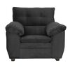 Juego de Living Innovamuebles Liverpool Sofá 3 Cuerpos + Dos Butaca 1 Cuerpo Negro