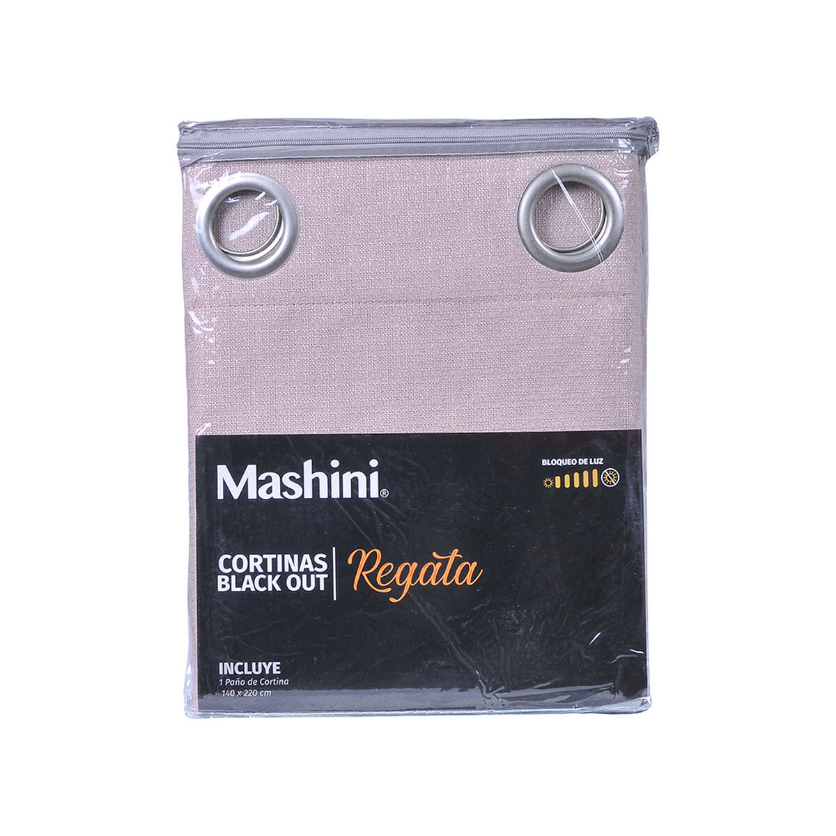 Cortina Blackout Mashini Argolla Regata Rosa 140 x 220 cm