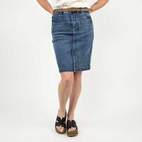 Falda Midi Mujer Portman Club Azul, Celeste, Negro