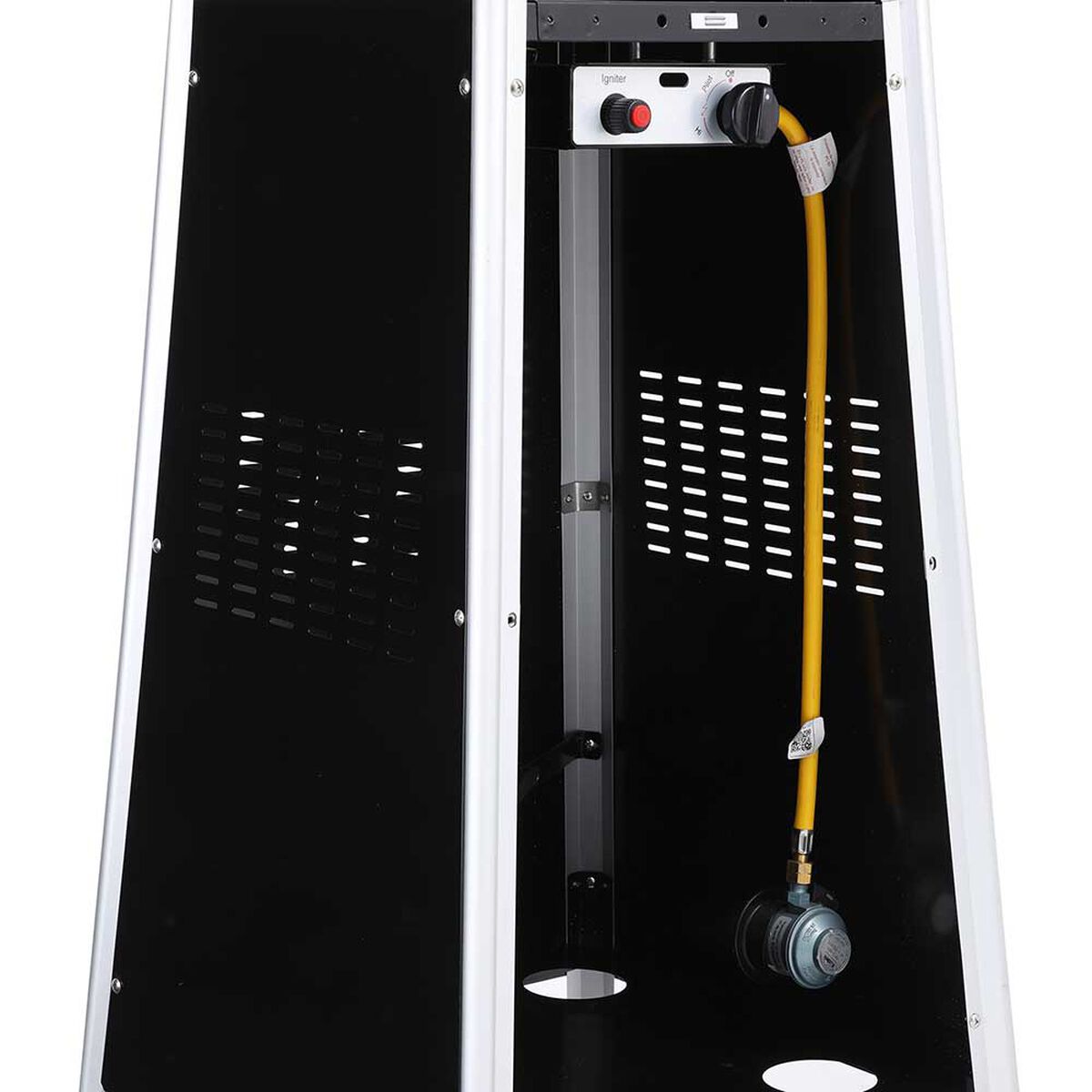 Estufa a Gas Exterior Terraza Klyma Obelisk LW Negra 1,8 mts.