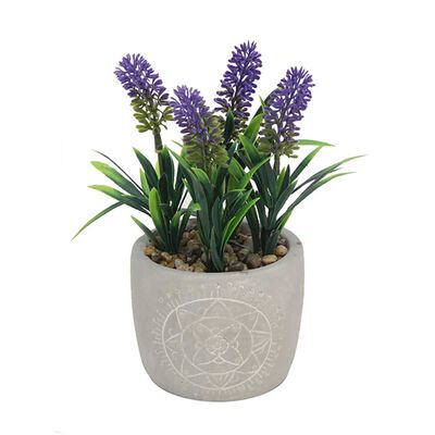 Planta Artificial Cemento Vgo  17 cm Gris