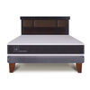 Cama Europea CIC 2 Plazas New Ortopedic + Respaldo Dublin Chocolate