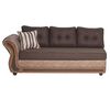 Sofá Seccional Derecho Muebles M&E Cochamó 3 Cuerpos Chocolate