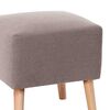 Pouf Latam Home Burdeos Lino Gris Claro