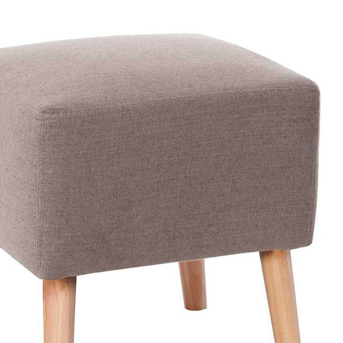 Pouf Latam Home Burdeos Lino Gris Claro