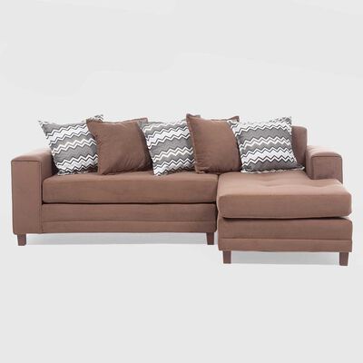 Imagen 1 del producto Sofá Seccional Derecho Living Factory Milan 3 Cuerpos Chocolate