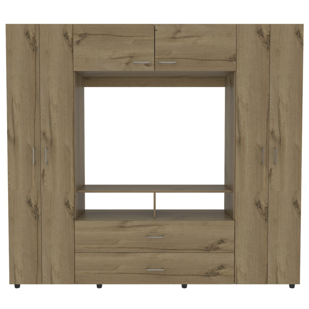 Clóset TuHome Z-200 8 Puertas 2 Cajones Duna/Blanco