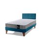 Cama Europea Latam Home 1,5 Plazas Zen Best Azul