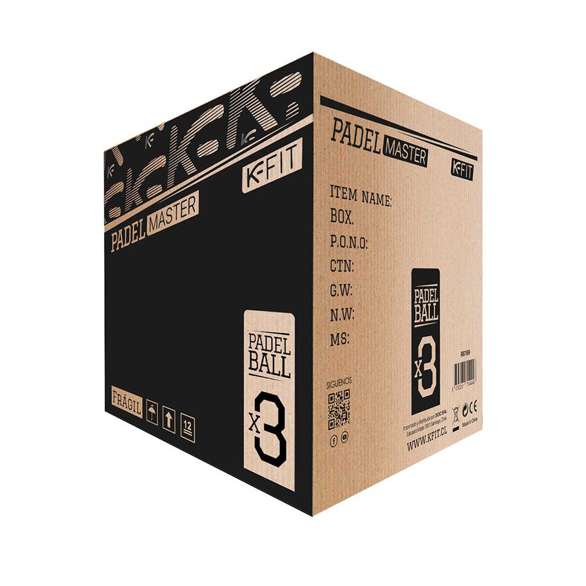 Caja 24 Tarros Pelotas Padel Pro K-FIT