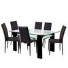 Juego de Comedor Universal Market Kansas Negro Negro 6 Sillas