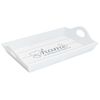 Bandeja Madera Vgo Home Rectangular 22 x 15 cm Blanco