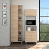 Combo Mueble Microondas + Optimizador TuHome Kitchen Rovere Blanco