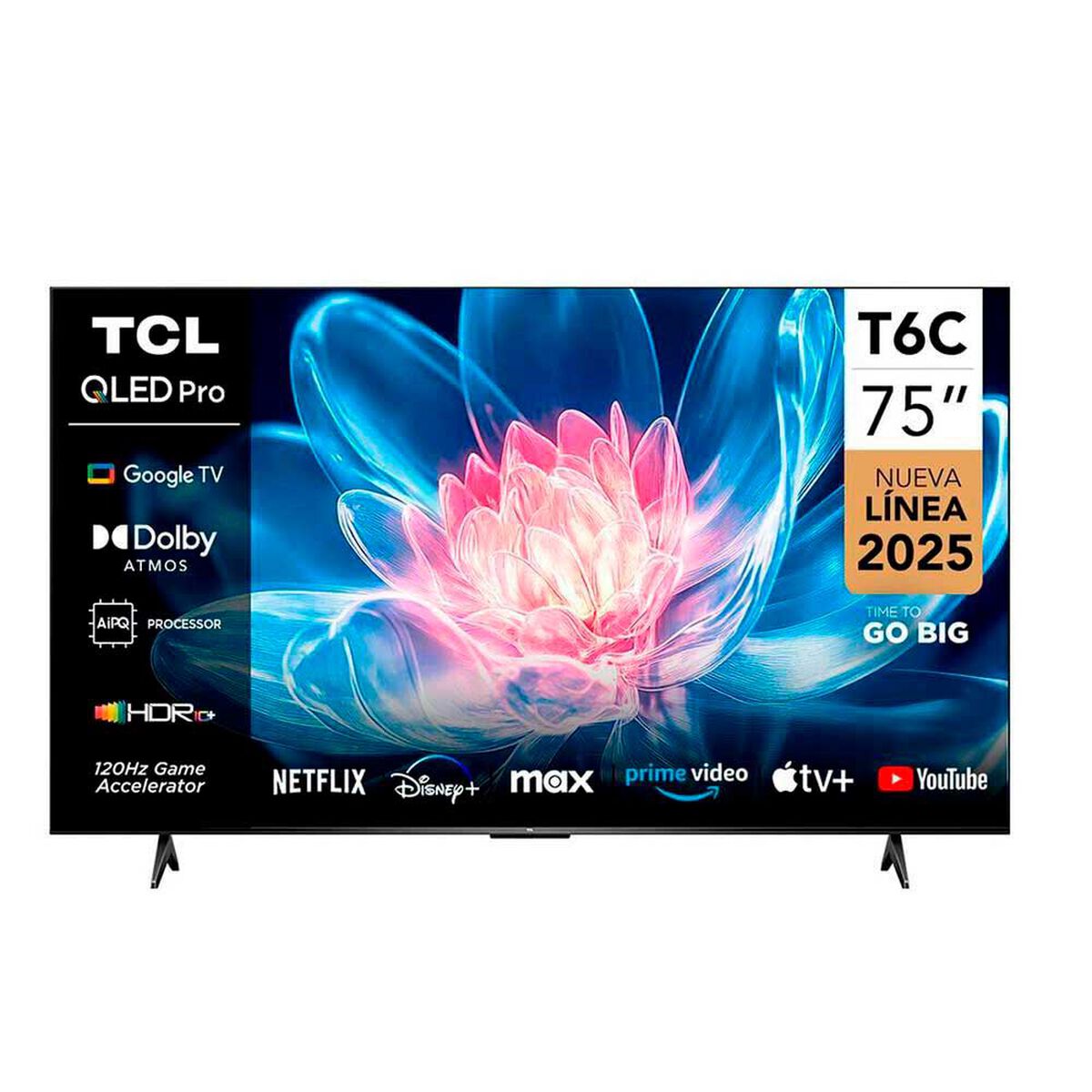 Smart TV QLED 75" TCL 4K UHD Google TV T6C