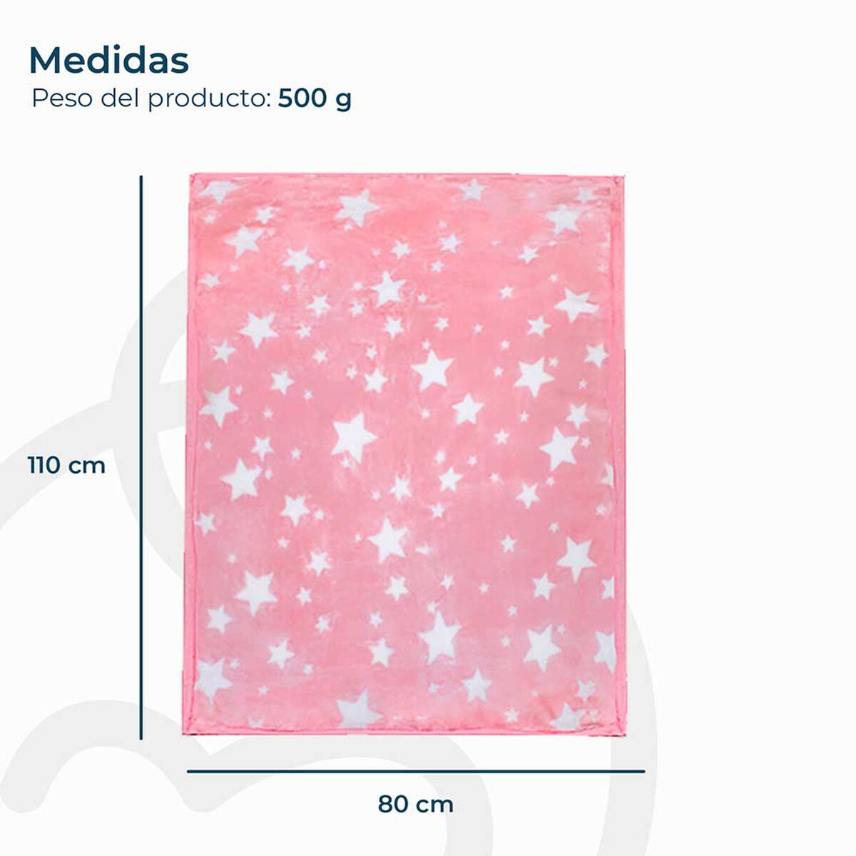 Manta Estrellas Rosa Bebesit