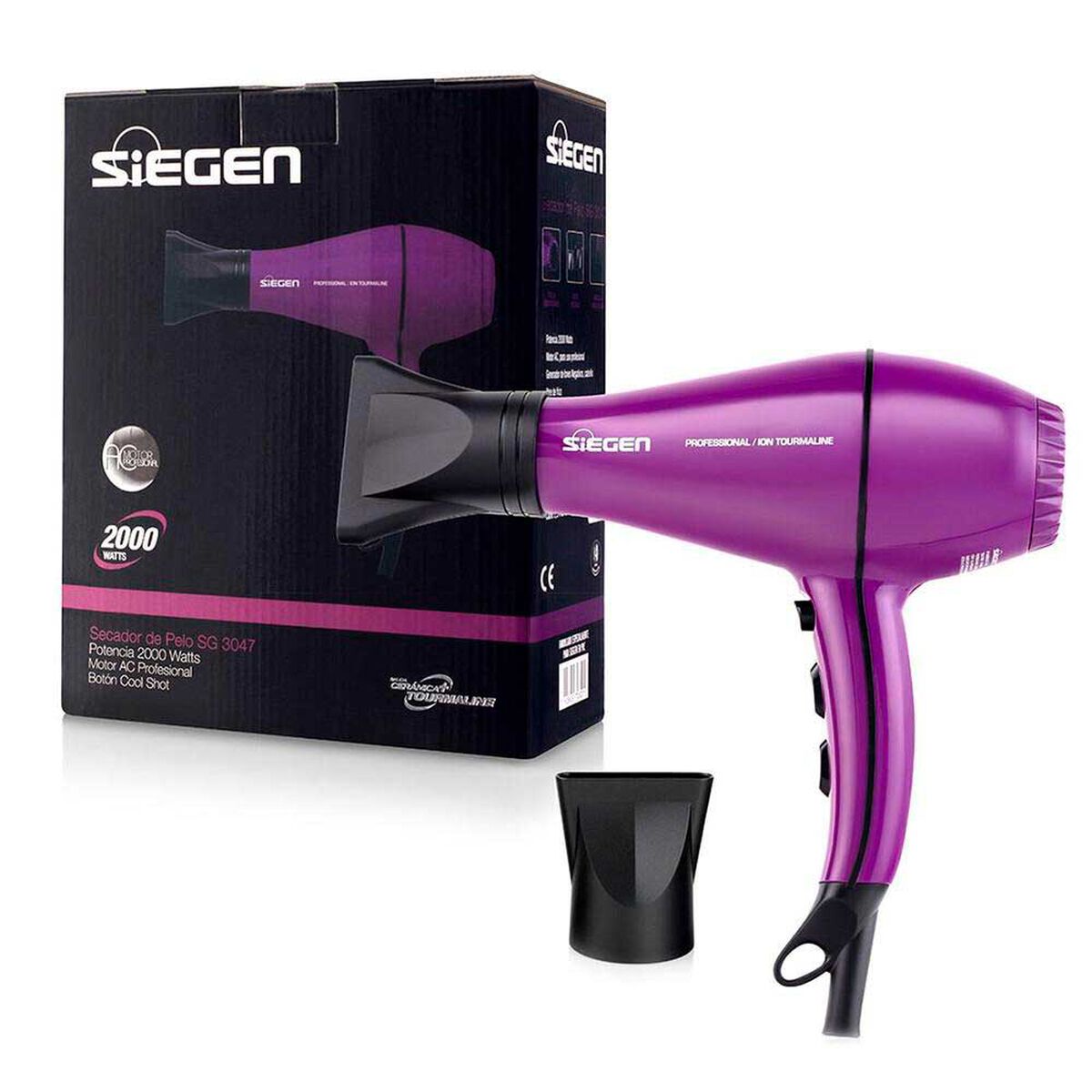 Secador de Pelo Siegen Powered Air Morado SG-3047