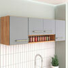 Mueble Aereo Cocina Vekkahome Alba 4 Puertas Caf&eacute;