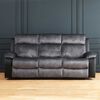 Sofá Reclinable Zoy Home Brunei 3 Cuerpos Negro