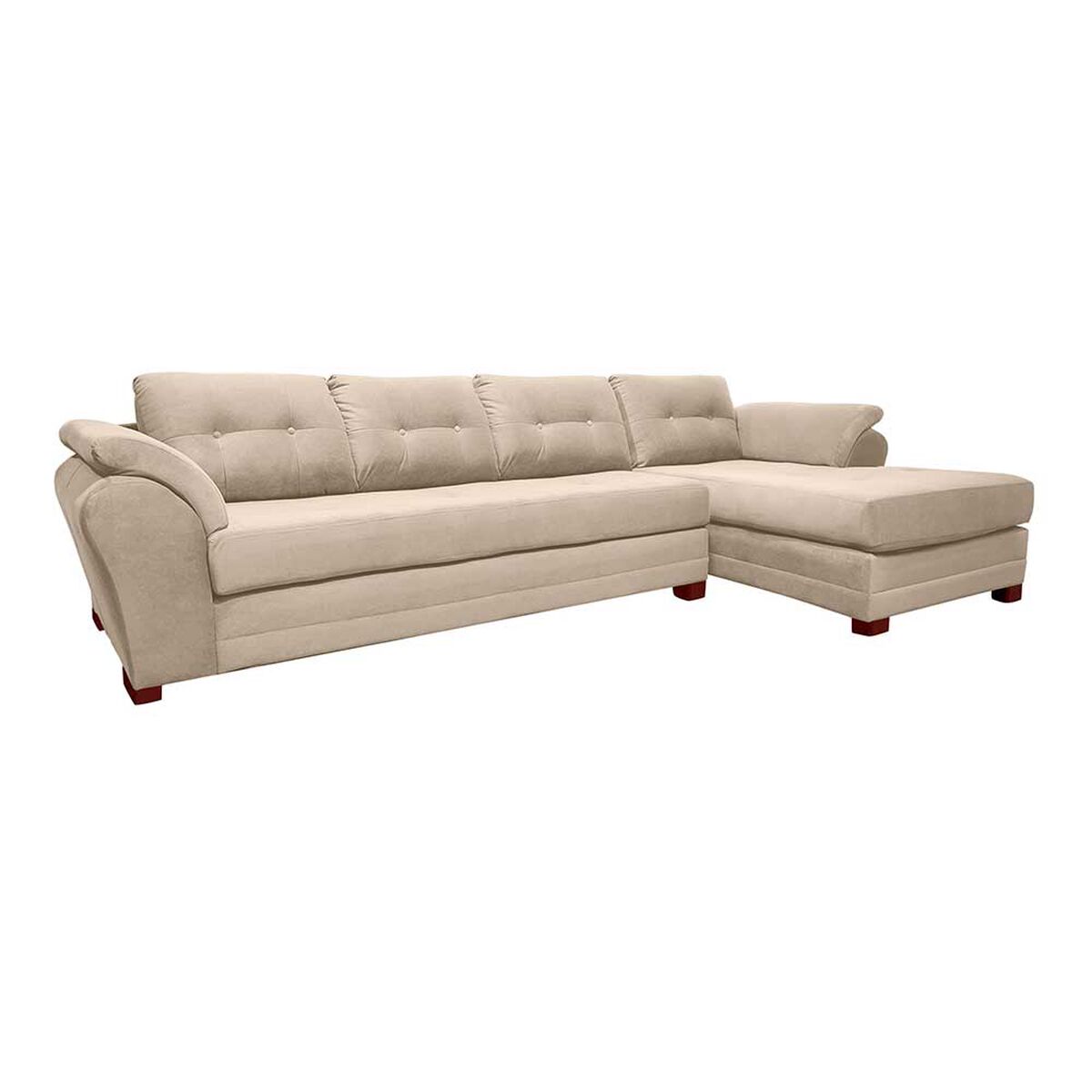 Sof&aacute; Seccional Living Factory Boston 5 Cuerpos Beige