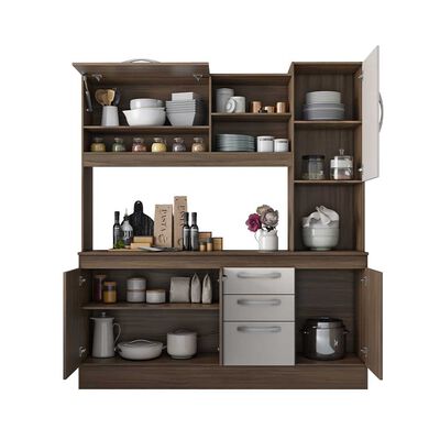 Imagen 2 del producto Mueble de Cocina Home Mobili Nuba 5 Puertas 3 Cajones Café