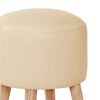 Pouf Latam Home Nantes PU Beige
