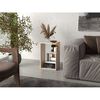 Mesa Lateral Tuhome Adel Melamina Capri Y Fresno Europeo&nbsp;