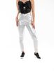 Pantalón Metalizado Skinny Mujer Icono