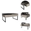 Mesa de Centro TuHome 5G-4 Ceniza/Wengue