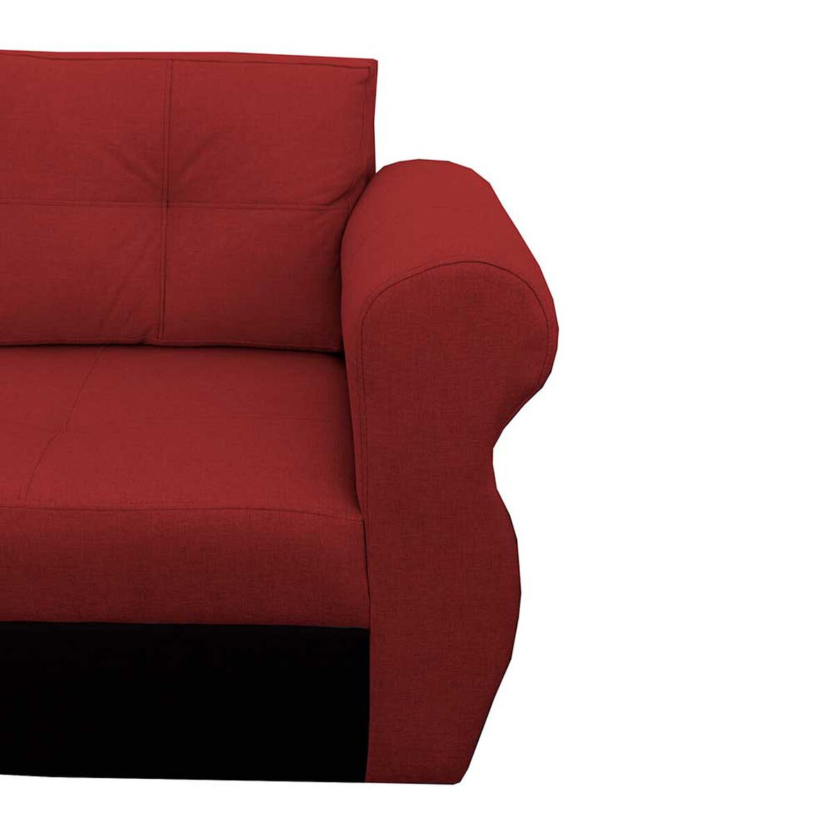 Sof&aacute; Secccional Muebles MYM Marce 4 Cuerpos Burdeo Negro