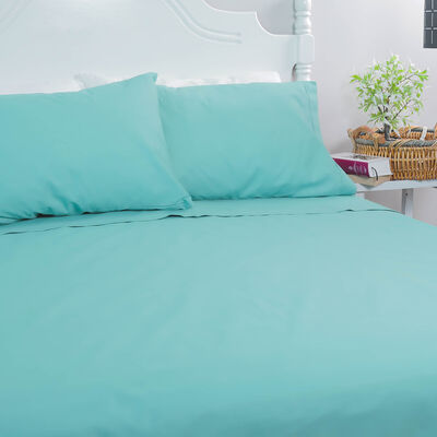 Imagen 2 del producto Juego de Sábanas Doral 144 Hilos King Color Vivo 144 Hilos  Turquesa