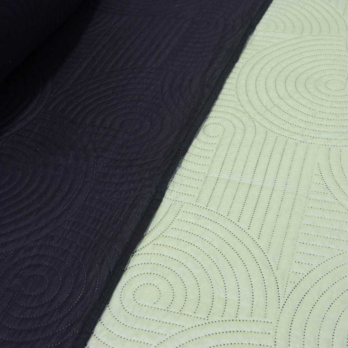 Quilt Doral 1,5 Plazas Negro Verde Origins